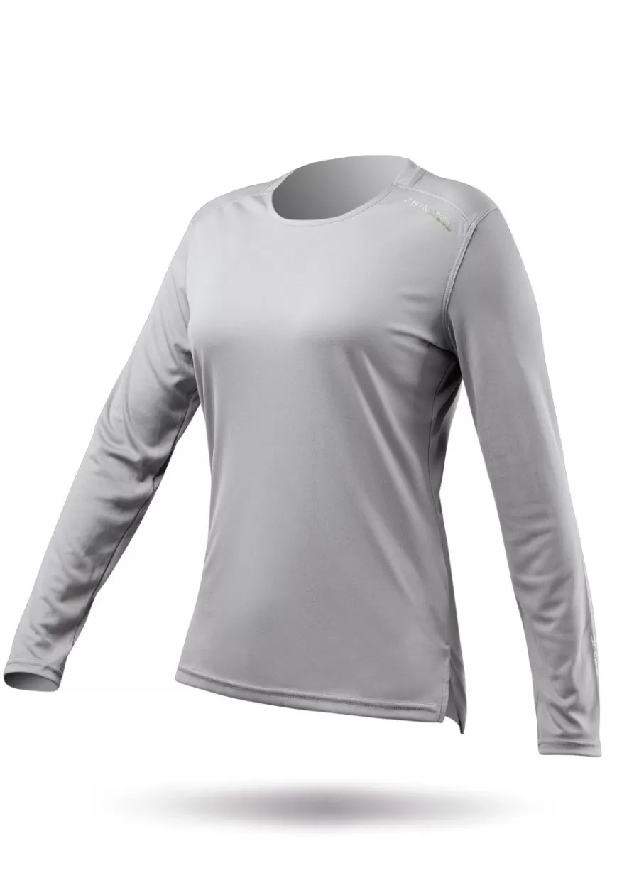 Flash Sale Zhik Haut A Manches Longues Uvactive Pour Femme - Gris