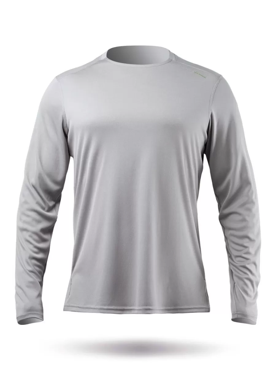 Cheap Zhik Haut A Manches Longues Uvactive Pour Hommes - Gris