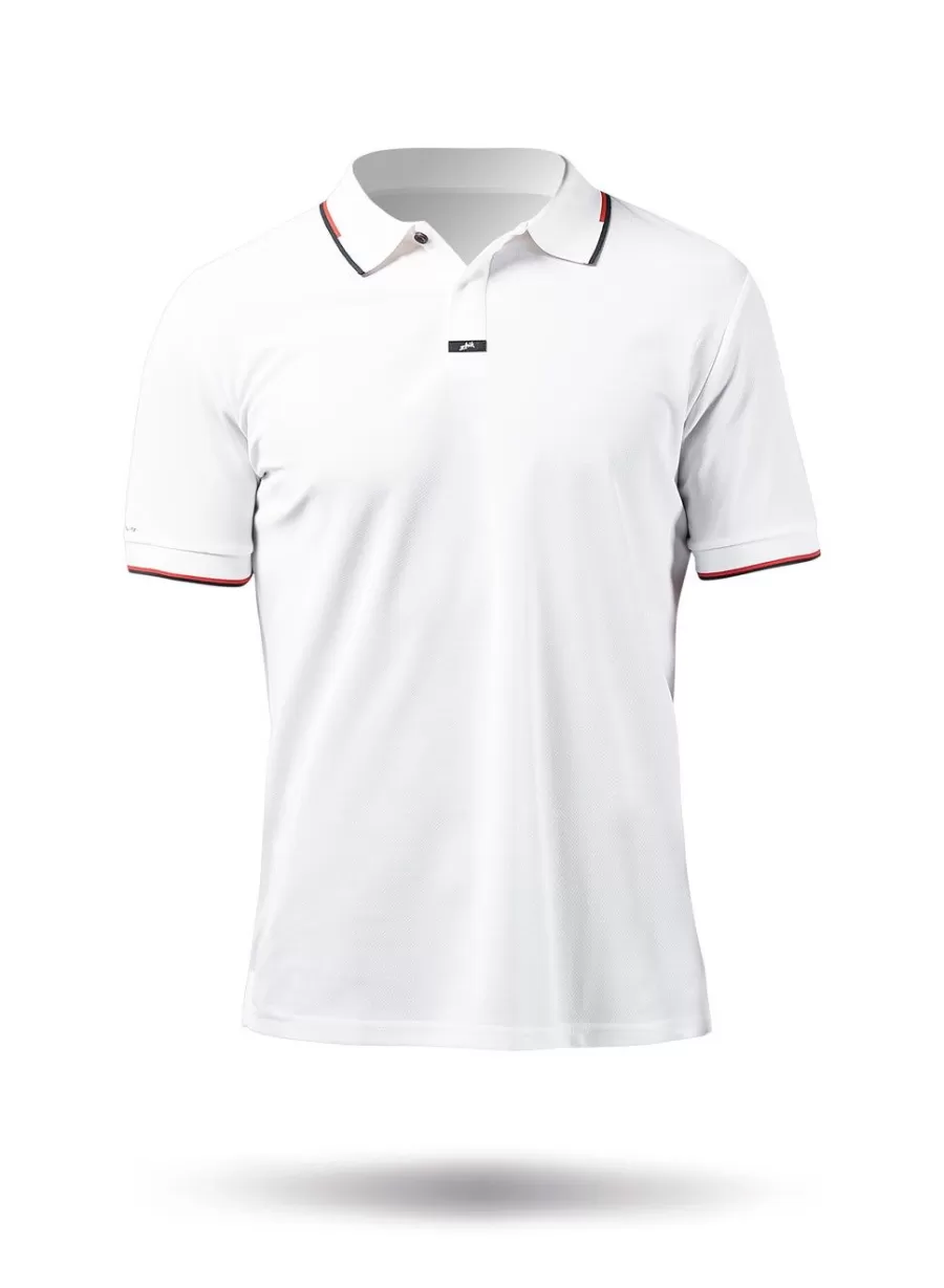 Fashion Zhik Polo Elite Homme - Blanc