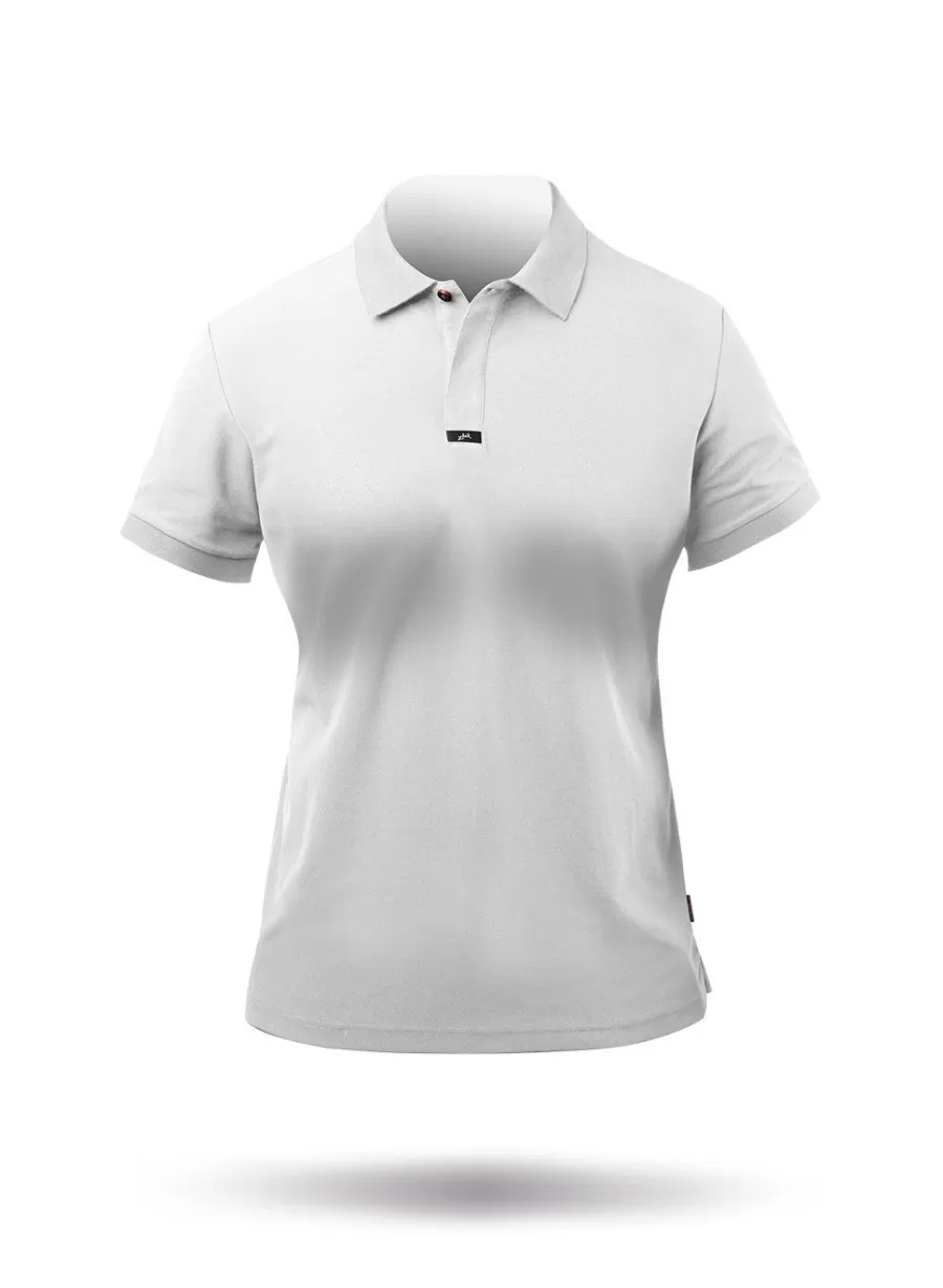 New Zhik Polo En Coton Pima Pour Femme - Blanc