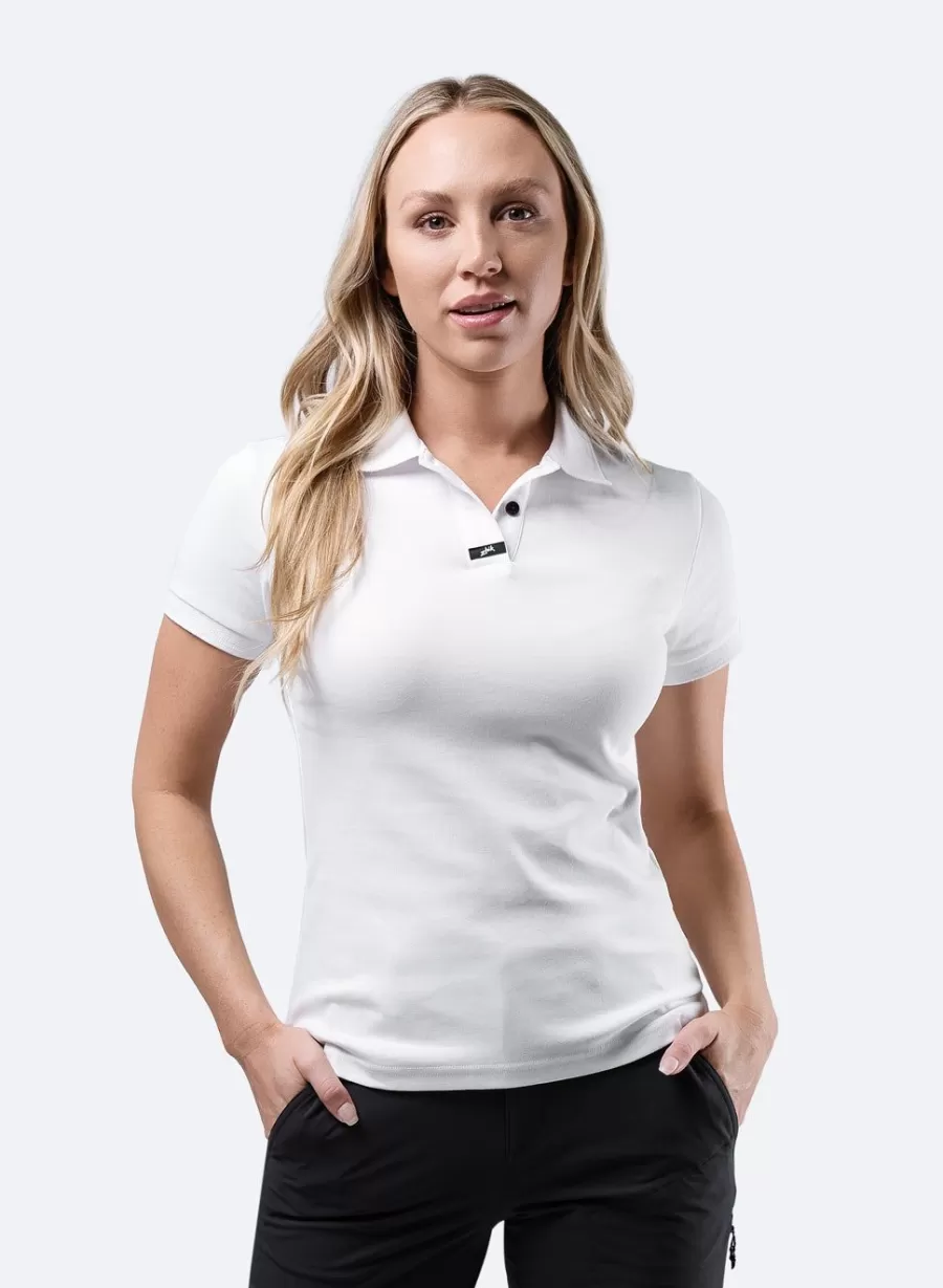 New Zhik Polo En Coton Pima Pour Femme - Blanc