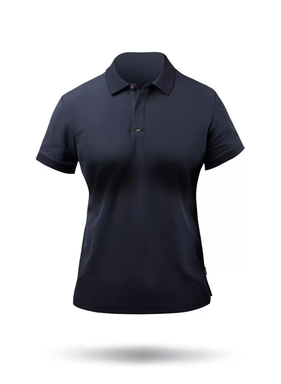 Store Zhik Polo En Coton Pima Pour Femme - Bleu Marine