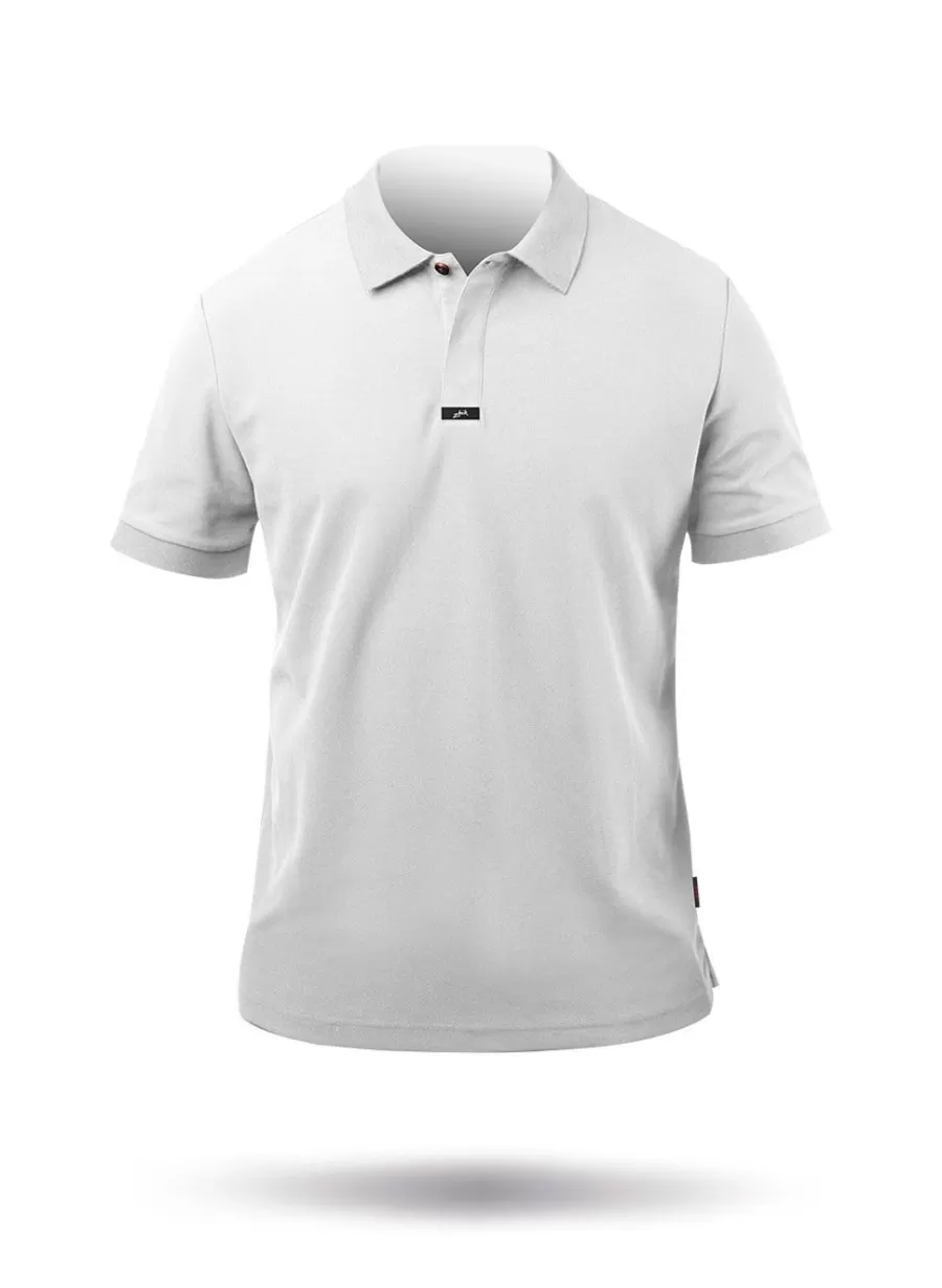 Cheap Zhik Polo En Coton Pima Pour Homme - Blanc