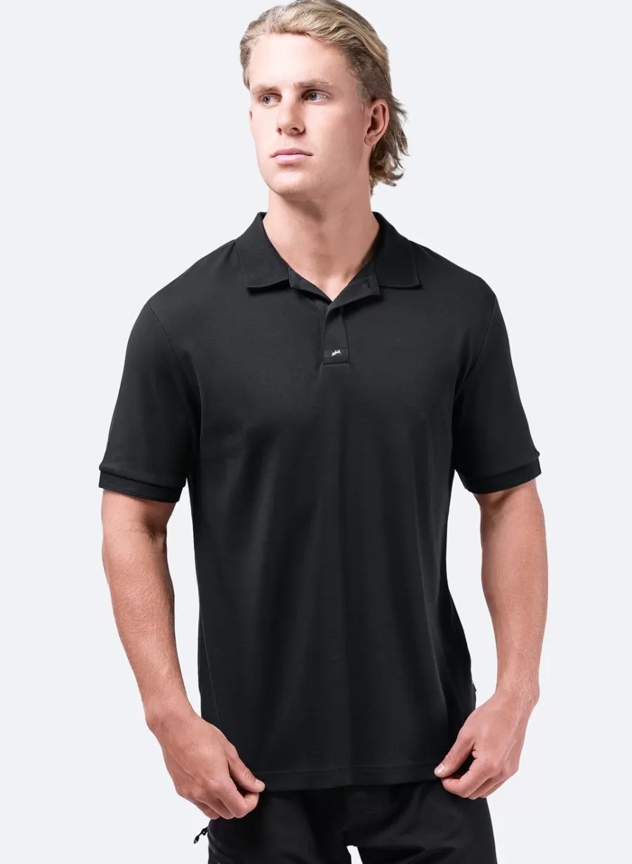 Clearance Zhik Polo En Coton Pima Pour Homme - Noir