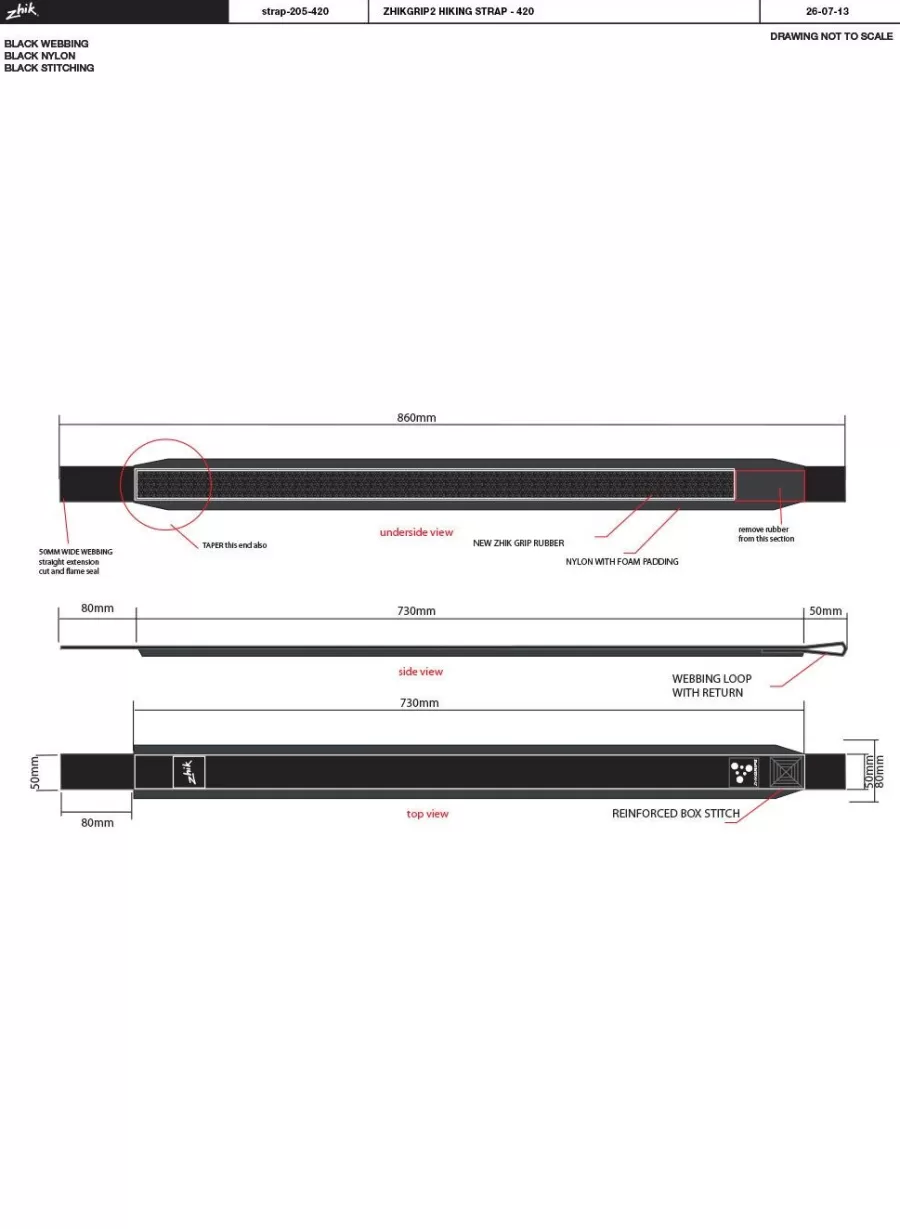 Online Zhik Sangle De Randonnée 420 grip Ii