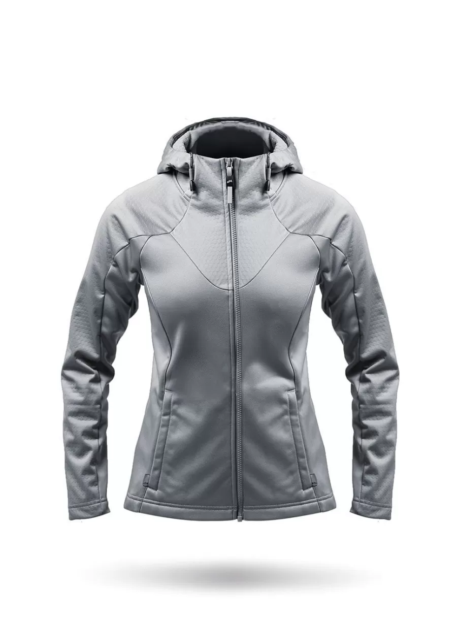 Sale Zhik Sweat A Capuche Tech Pour Femmes - Platine