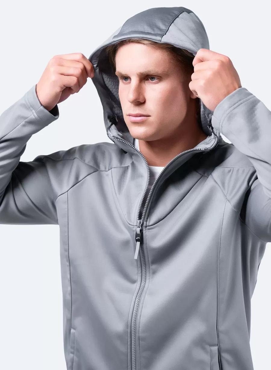 Shop Zhik Sweat A Capuche Tech Pour Hommes - Platine