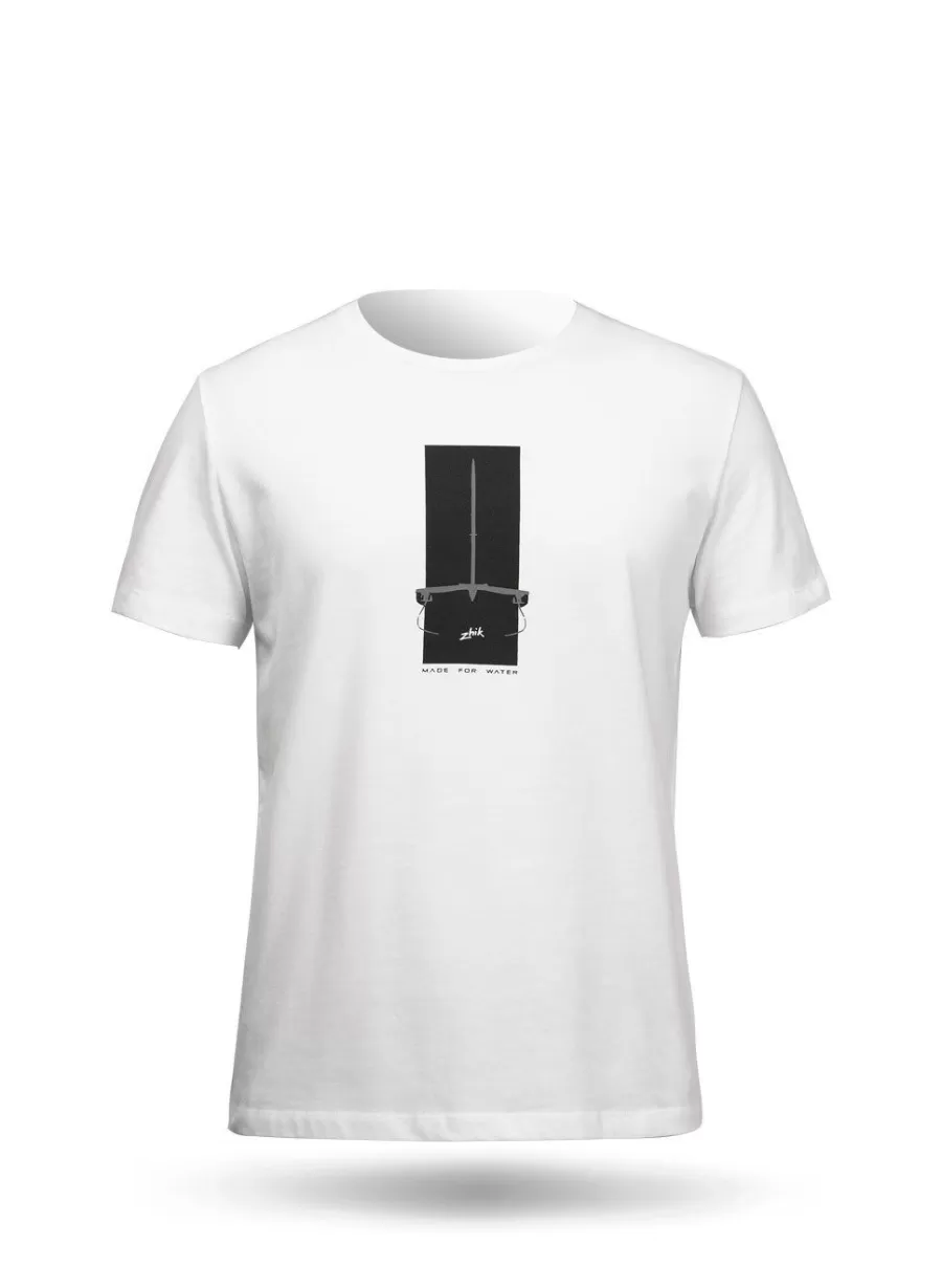 Sale Zhik T-Shirt En Coton A Imprime Photo Pour Hommes