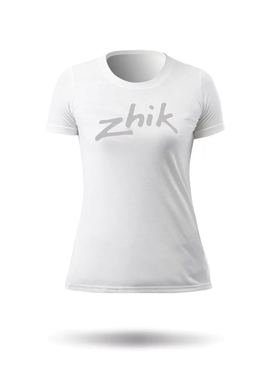 Clearance Zhik T-Shirt En Coton Pour Femme - Blanc