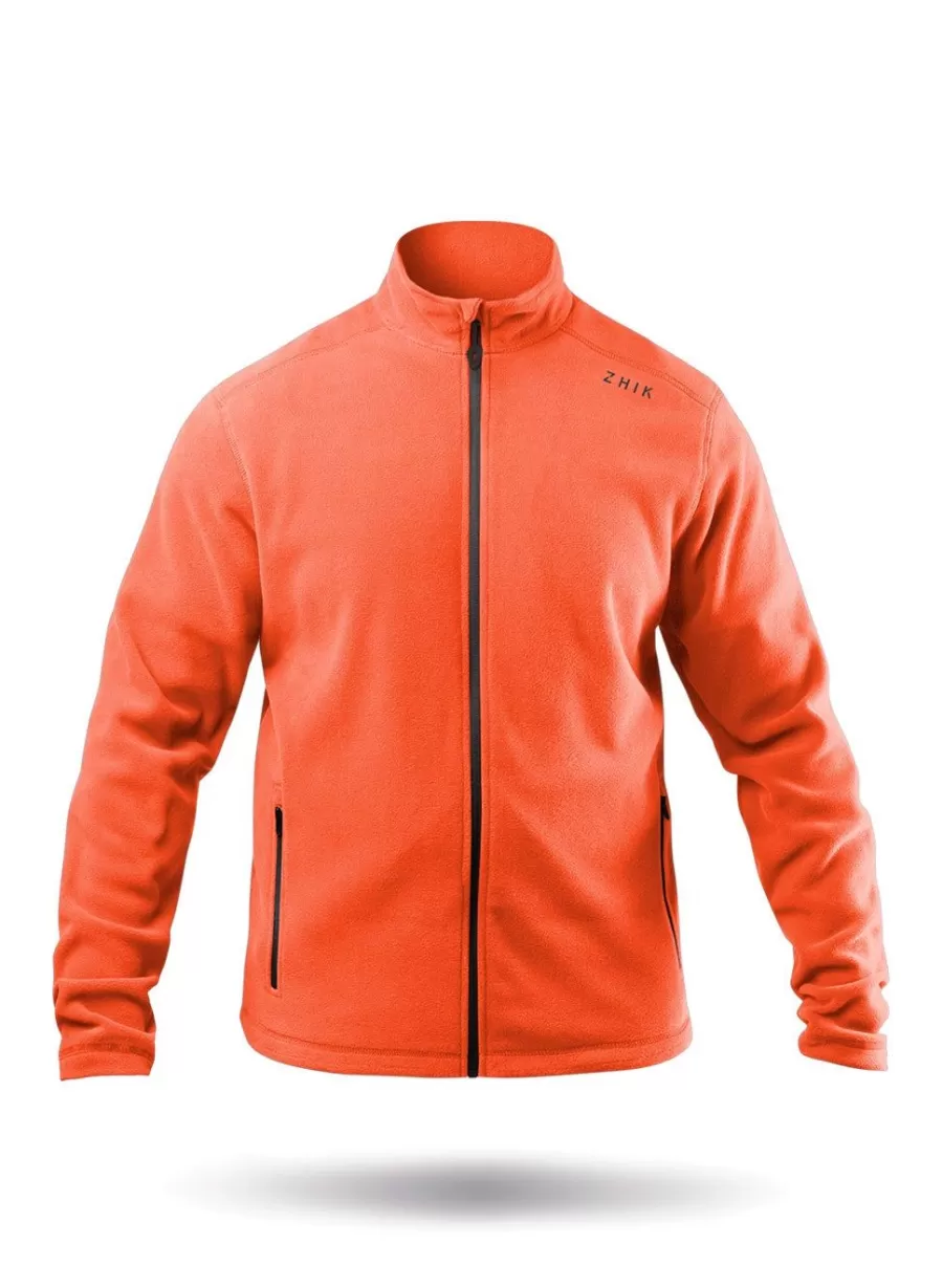 Hot Zhik Veste Polaire Zippee Rouge Flamme Pour Homme